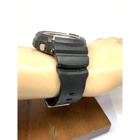 Casio Mens Watch G-Shock GAS100 Black Resin Analog Digital Tough Solar 47mm 5445 - Picture 12 of 14